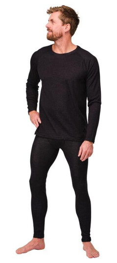 Nordfjell THE Merino Baselayer Set M Black Black S