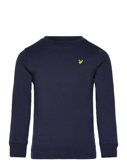 Lyle & Scott Plain Ls T Shirt Navy 110 116