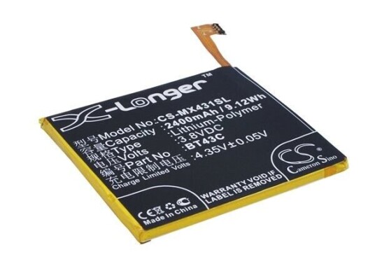 MeiZu M2 batteri (2400 mAh 3.8 V) MeiZu M2 batteri (2400 mAh 3.8 V)