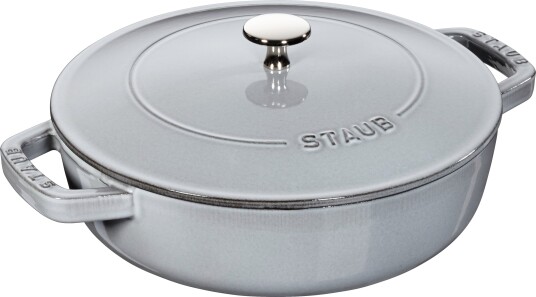 Staub Chistera traktørpanne støpejern Ø24 cm Grafittgrå