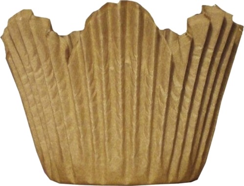 Muffin Form Rund Højde 35 Mm Indvendig Diameter 49.0 Mm Pergamentpapir Brun Pakke A 1000 Stk Flo