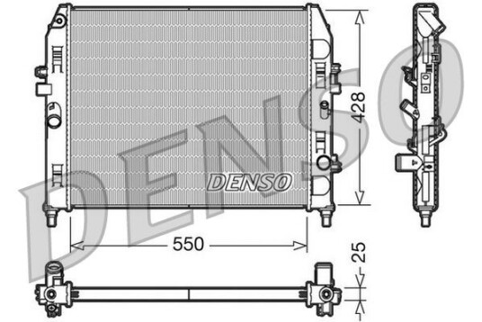 Radiator DENSO DRM44008