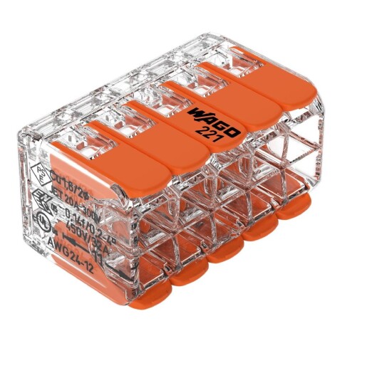 Wago Serie 221 Koblingsklemmer 15stk