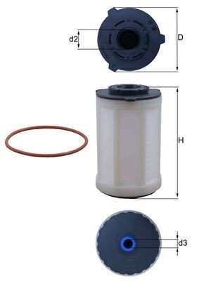 Drivstoffilter MAHLE ORIGINAL KX 655D Drivstoffilter MAHLE ORIGINAL KX 655D
