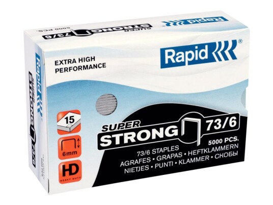 Rapid Super Strong Stifter 73/6 6 Mm Galvanisert Stål