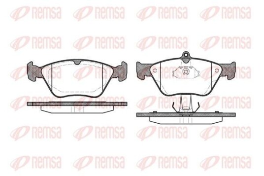 Bremseklosser REMSA 0468.00 Bremseklosser REMSA 0468.00