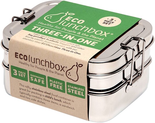 EcoLunchBox THREE-IN-ONE  ROSTFRITT STÅL