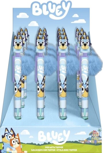 Kids Euroswan Kulepenn Med Topp Bluey Display 12 Stk Kids Euroswan Kulepenn Med Topp Bluey Display 12 Stk