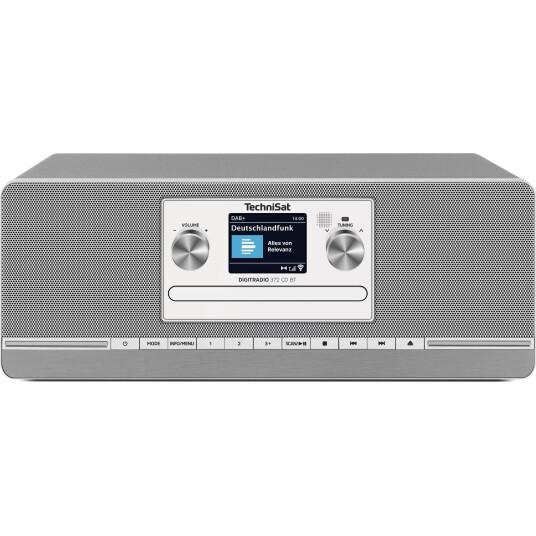 TechniSat DigitRadio 372 CD Bluetooth Radio DAB+ FM Sølv TechniSat DigitRadio 372 CD Bluetooth Radio DAB+ FM Sølv