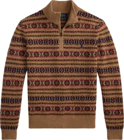 Polo Ralph Lauren Fair Isle Wool Mockneck Sweater MULTI COMBO XL