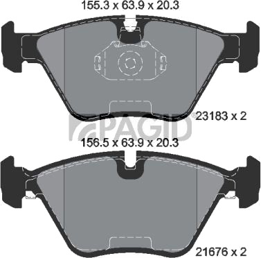 PAGID T1202N Bremseklosser