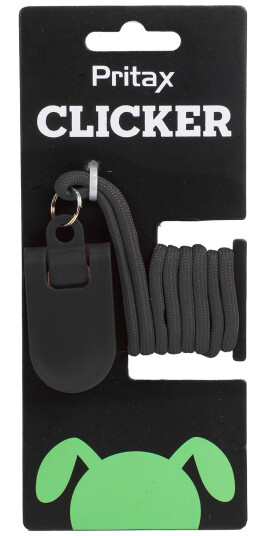 Pritax Klikker for Hundetrening 6x3cm Svart - Lydighet & Bruks