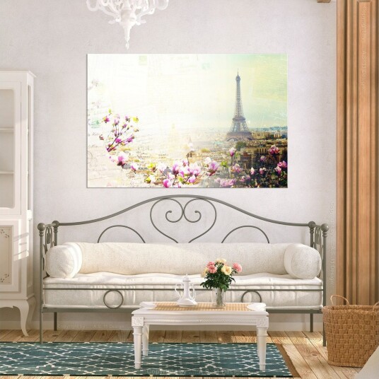 Tavle Postcards From Paris 1 Part Wide 120X80 Artgeist sp. z o. o.