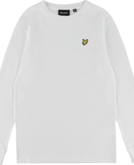 Lyle & Scott Plain Ls T-Shirt - White - 140-146