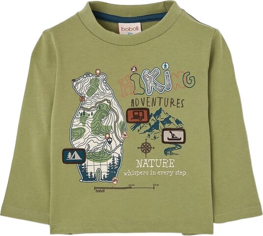 Boboli Knit T Shirt For Boy  Bci   Green   92