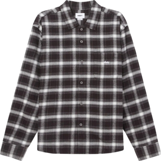 Obey Herre Skjorter Svart S,