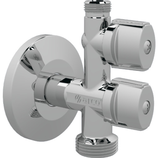 BROEN ARCOFIX Avstengningsventil 1/2*3/4*3/8 rosett/motstykke forkortet. rote chrome 86 mm BROEN ARCOFIX Avstengningsventil 1/2*3/4*3/8 rosett/motstykke forkortet. rote chrome 86 mm