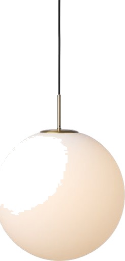 Nielsen Light Nora kafépendellampe opal/messing Ø40 cm