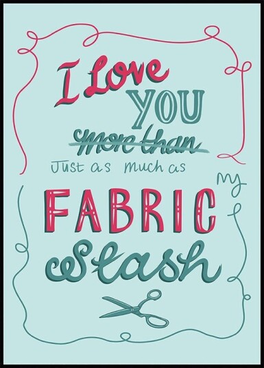 fabric stash Plakat Plakat / 21x30cm fabric stash Plakat Plakat / 21x30cm