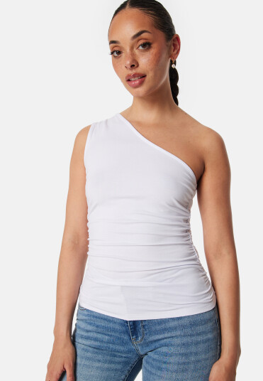 BUBBLEROOM One Shoulder Top White XL