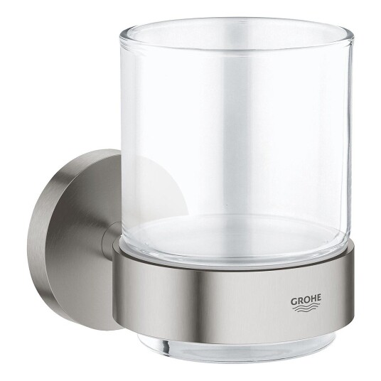 Grohe Essentials tannglass med holder Supersteel