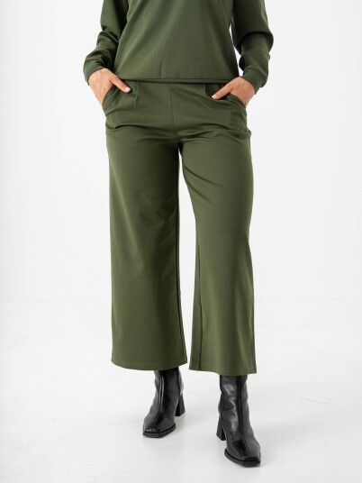 Ichi Kate Wide Pant Grønn XL