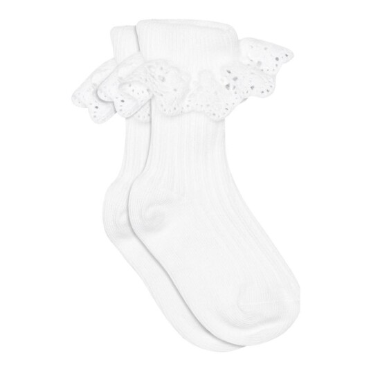 mp denmark Lisa socks lace – white 15/16
