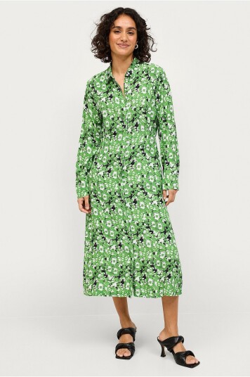 Soaked in Luxury - Kjole slIna Shirt Dress - Grønn