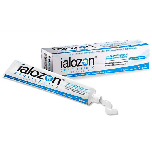 Xylitol Tannpasta IALOZON Blue Hyaluron + Vitamin E 75 ml.