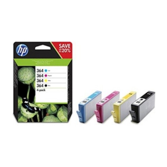 HP Blekkpatroner 364 Combo Cyan Magenta Gul Sort HP Blekkpatroner 364 Combo Cyan Magenta Gul Sort