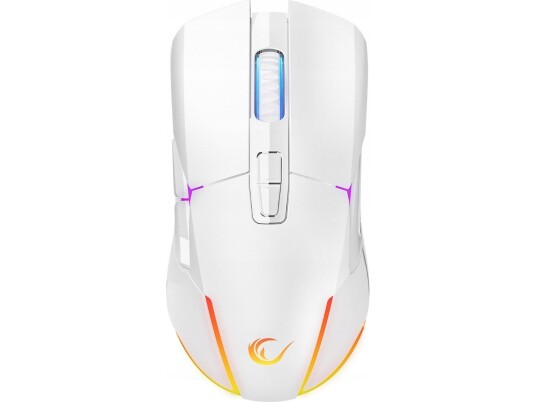 Rage Rage Mus Nova M4 Trådløs Gamingmus Rgb Usb Optisk Sensor Hvit