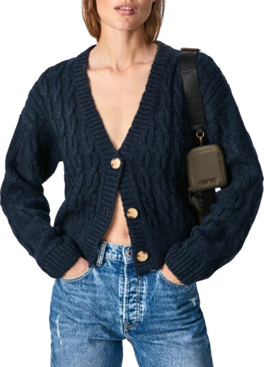 Pepe Jeans Dame Strikkevarer Blå L, Pepe Jeans Dame Strikkevarer Blå L,