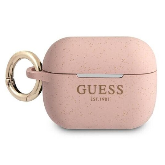 Guess Guapsggep Silikon Glitter Beskyttelsesdeksel For Airpods Pro Rosa
