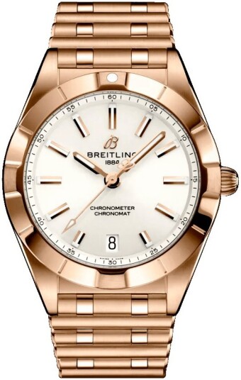 Breitling Dameklokke R77310101A1R1 Chronomat 32 Hvit/18 karat rosé