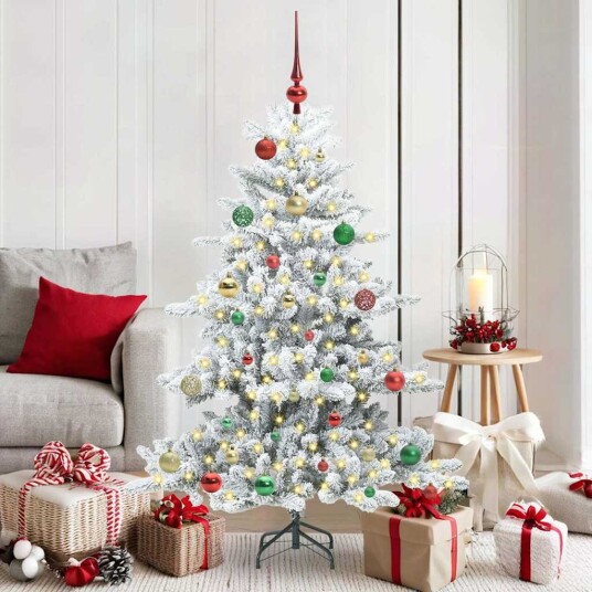  Kunstig sammensatt juletre med 150 LED med stativ 150 cm PVC