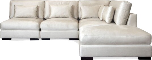 Dubai sjeselongsofa venstre fløyel Hvit Dubai sjeselongsofa venstre fløyel Hvit