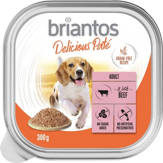 Briantos Våtfôr Delicious Paté Okse 9 X 300 G