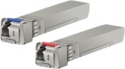 Ubiquiti U Fiber Single-Mode Blått Og Rødt Transceiverpar Sfp+ Transceivermodul 10Gbe 10Gbase-Bidi Lc-Enkeltmodus Opp Til 10 Km 1270 Nm 1330 Nm En Pakke 20 