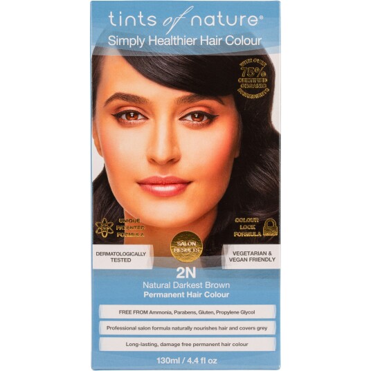Tints of Nature Darkest Brown Permanent Hair Colour 2N  130 ml