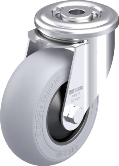 Blickle 921771 Ler-Poes 100Kf-Sg Styrehjul I Stål, Hjuldiameter 100 Mm, Bæreevne (Maks.) 150 Kg, 1 Stk