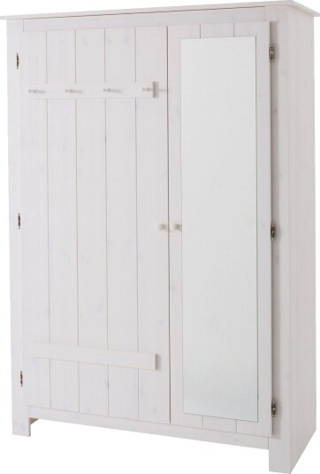 Kagomiel Garderobe m. Speil - Hvit