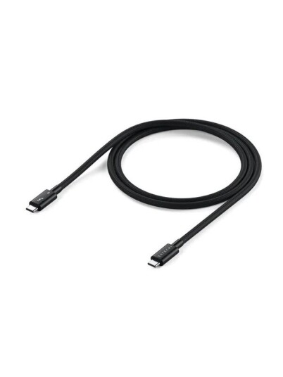 Satechi Pro - Thunderbolt-Kabel - Thunderbolt 5 (Hann) Til Thunderbolt 5 (Hann) - Usb 2.0 / Usb 3.0 / Usb 3.1 / Usb 3.2 / Usb4 / Thunderbolt 3 / Thunderbolt 4 - 1 M - Romsvart