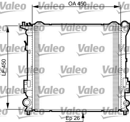VALEO 735504 Radiator motorkjøling VALEO 735504 Radiator motorkjøling