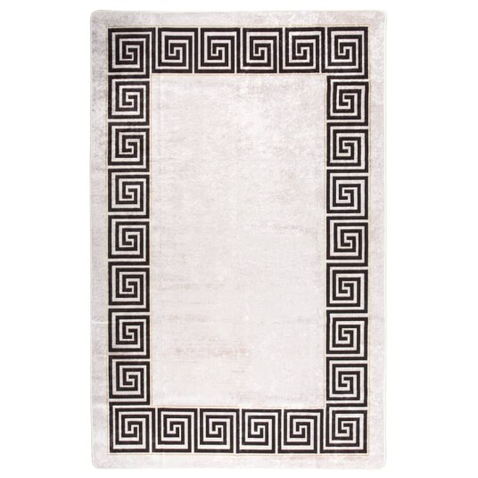 vidaXL Vaskbart teppe 80x150 cm lys beige sklisikker vidaXL Vaskbart teppe 80x150 cm lys beige sklisikker