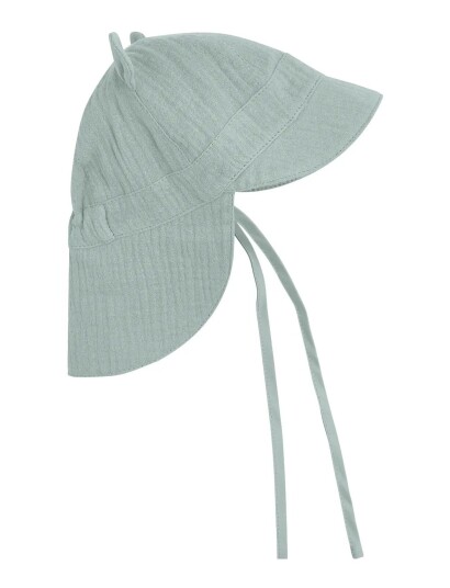 Huttelihut Summer Hat Ears Muslin   Blue   0 3M