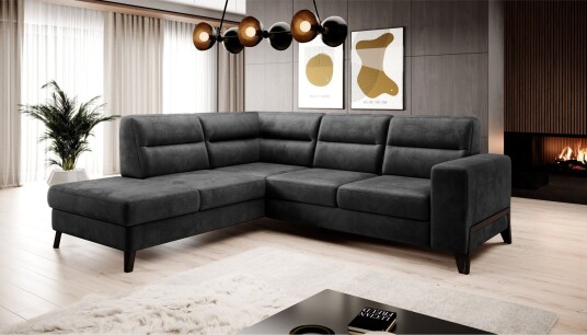 Anglika Sofa m. Sjeselong 4 seters Grå Anglika Sofa m. Sjeselong 4 seters Grå