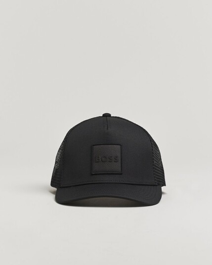 Boss ORANGE Elliot Trucker Cap Black Boss ORANGE Elliot Trucker Cap Black