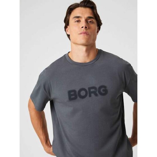 Bjørn Borg Borg Gym Oversized T Shirt Herre Asphalt XL