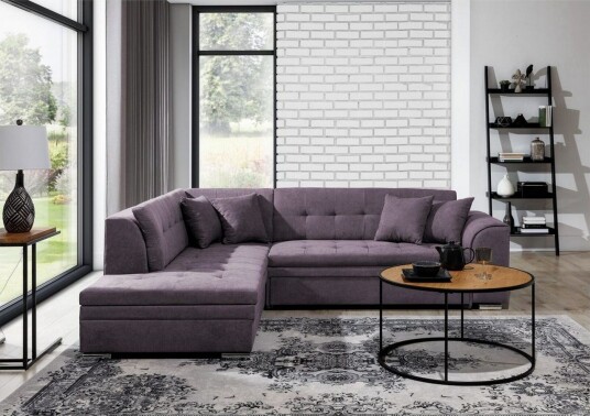 Seksjonssofa Eltap Pieretta 260x207x78 cm Poco 41 Lilla Venstre