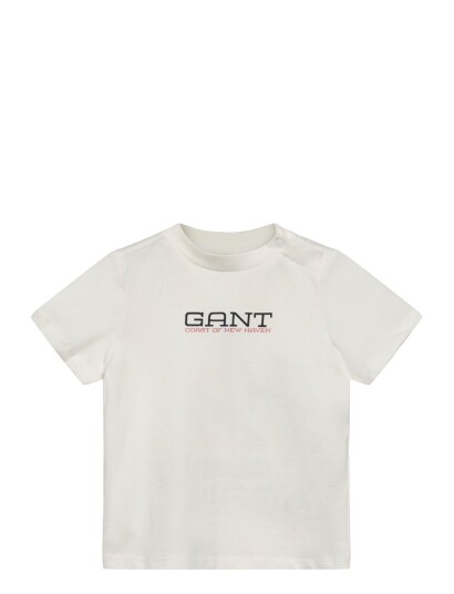 Gant Kids Gant Coastal Graphic Ss T Shirt White 80 Gant Kids Gant Coastal Graphic Ss T Shirt White 80